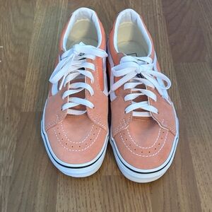 Vans Coral and White Women's Sneakers